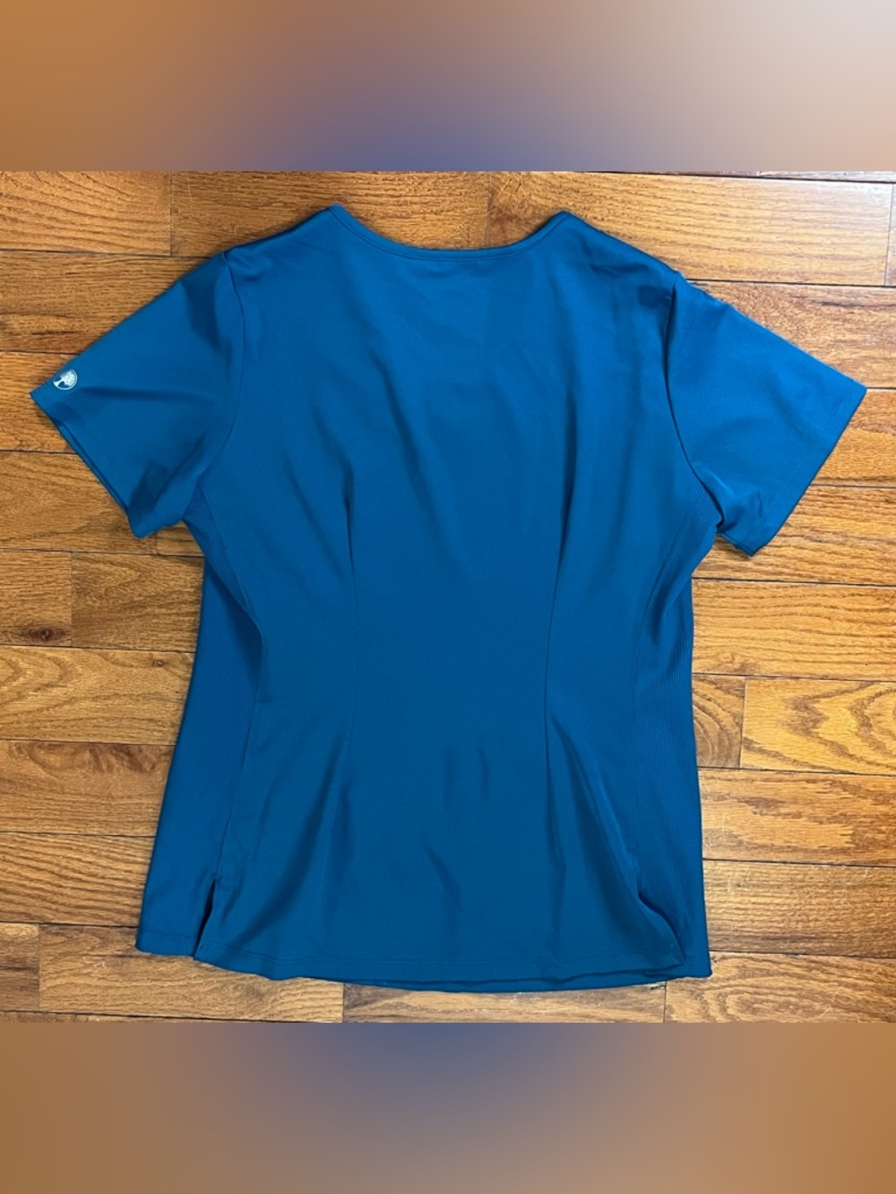 Healing Hands HH Works Teal Blue Scrub Top Women’s S V-Neck Medical Uniform - Picture 2 of 8